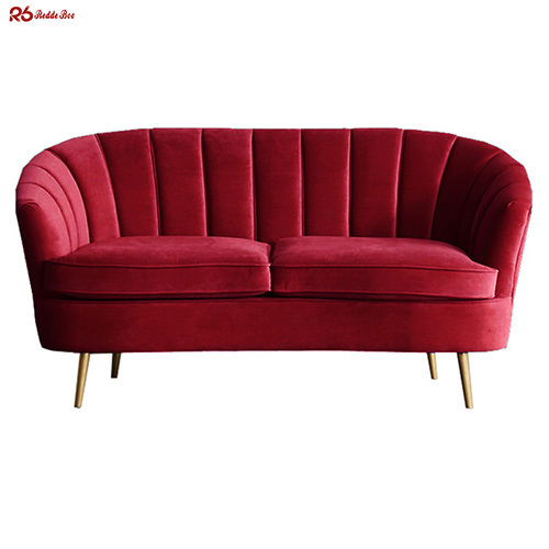 Villa Stitch Channel Tufted Sectional Sofa Teal Blue 85cm-160cm