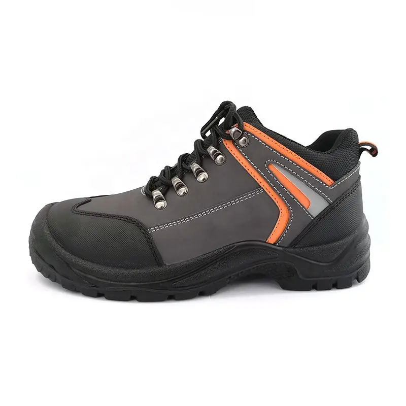Waterproof Hiking Working Boots Anti Puncture Comfortable Construction Work Shoes Grey