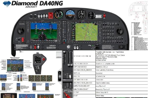 Aviation Parts for Diamond Aircraft DA42NG/DA40NG