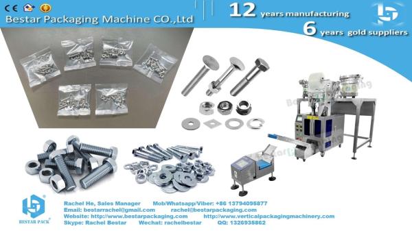Screw nails bolts nuts automatic counting and mix pouch packing machine