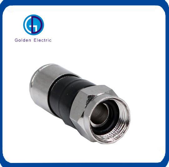 Rg59 Coaxial Cable Male Connector Plug 500Hz IP67 Waterproof Panel Plug