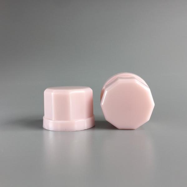 18MM Pink Plastic Screw Cap With Corners 18/410 Lotion Bottle Cover