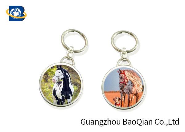 serviços de impressão bonitos Lenticular dos Keyrings do cavalo de 3D Keychain para o presente relativo à promoção