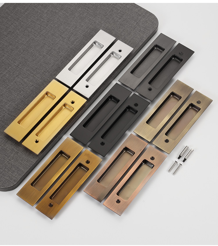 Hot Sale Solid Stainless Steel Concealed Sliding Door Handle Modern Design Durable Eco-Friendly Kitchen Entry Cabinet Dresser