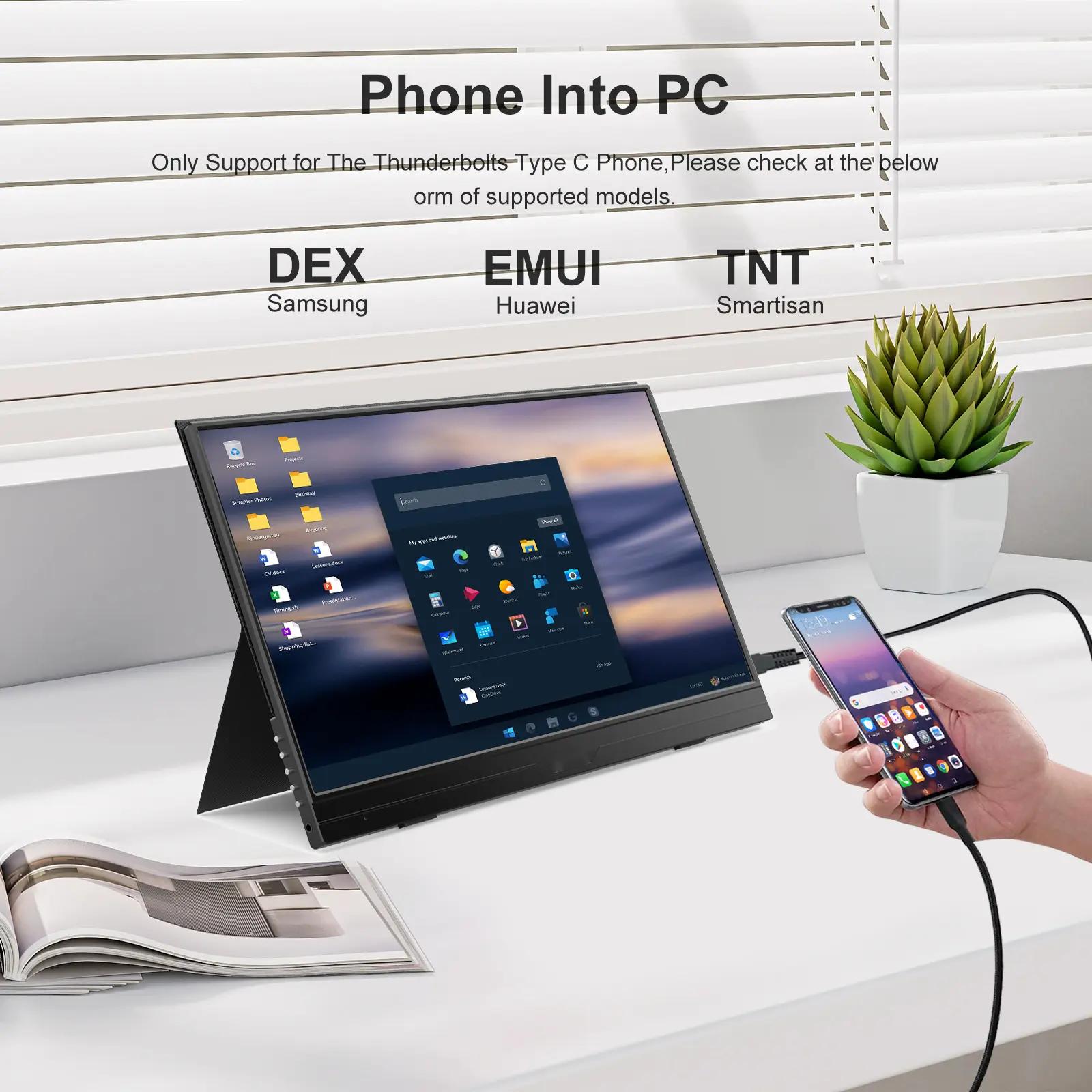 USB C игровой ноутбук Extend портативный сенсорный монитор высокое разрешение 15,6 дюйма