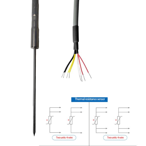 Sterilization fermentation with High Accuracy 2-core Pt100 Needle Point Probe RTD Temperature Sensor