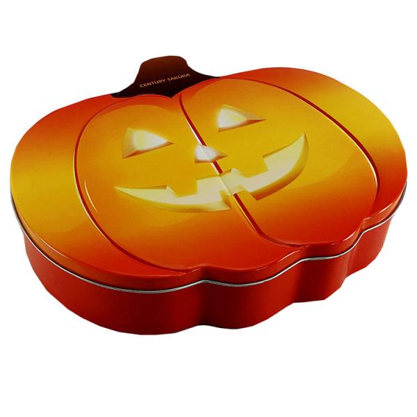 Chocolat de Halloween formé par potiron Tin Box Multipurpose Antirust For