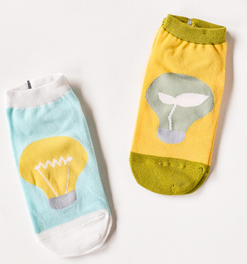 Mismatched Organic Ankle Socks for Women