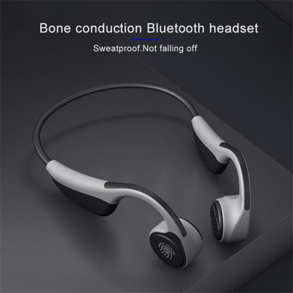 10m Bone Conduction Headphones Open Ear Bluetooth Sport Wireless Earbuds Built - In Mic