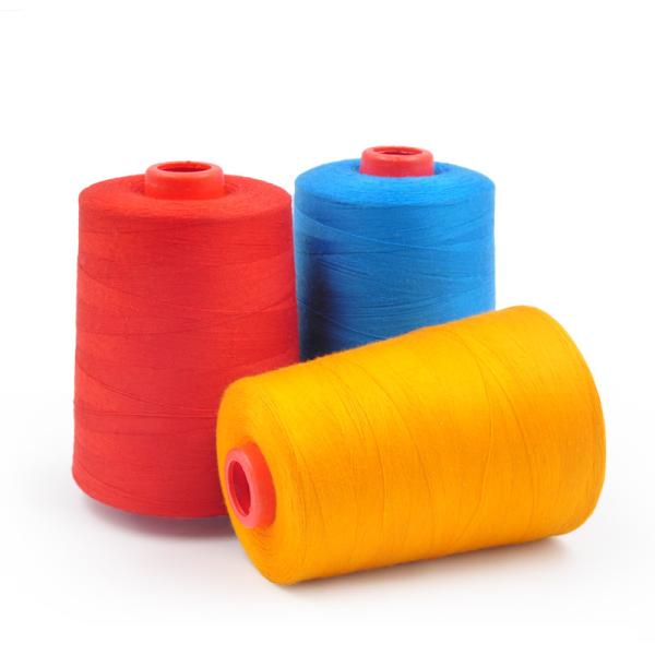 Fios de costura de poliéster de 100% de espinha de núcleo multicolorido 40/2 3000Y 4000Y 5000Y