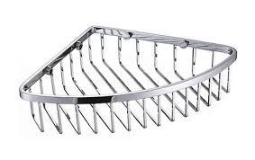 Cesta de aço inoxidável do canto do fio do agregado familiar do OEM para o armazenamento do banheiro