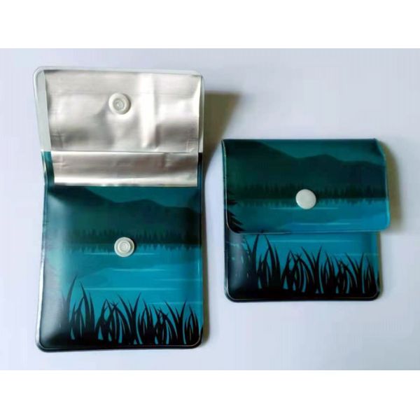Eco Friendly EVA Plastic pocket Portable Ashtray Pouch 8cm x 8cm