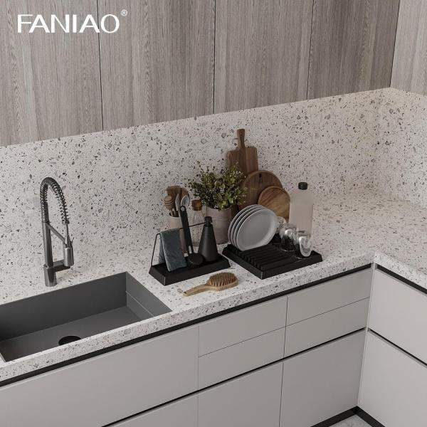 Fábrica Fornecedores directos Mobiliário de cozinha Fabricante Armário de cozinha de melamina de madeira