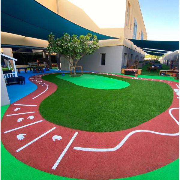 ITF Shockproof EPDM Playground Surface Plastic Color Rubber Granules