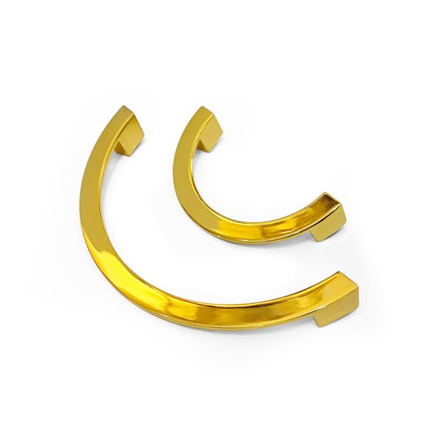 Modern Minimalist Semi-Circular Pull Handles Zinc Alloy Hardware Accessories for Kitchen Cabinets Cabinet Doors and Drawers