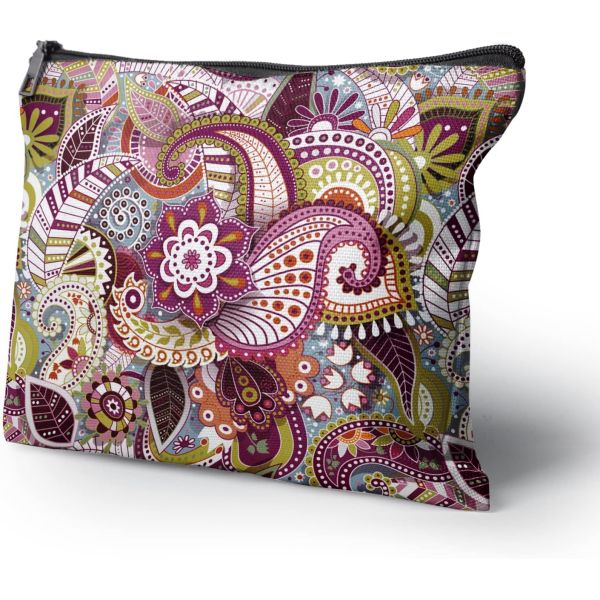 Waterproof Makeup Bag Mandala Cosmetic Bag For Women Travel Toiletry Bag