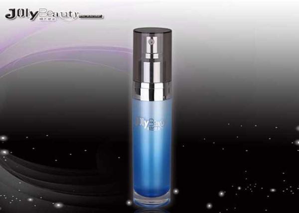 Blue Capacity 50ml Airless Pump Bottles Plastic Lotion Bottles