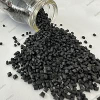 Granules en plastique de nylon PA66 en polyamide noir personnalisé utilisés pour produire une bande de rupture thermique
