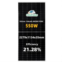 Panneau solaire monocristallin 182mm 10bb 545W 550W 560W de demi cellules à la maison