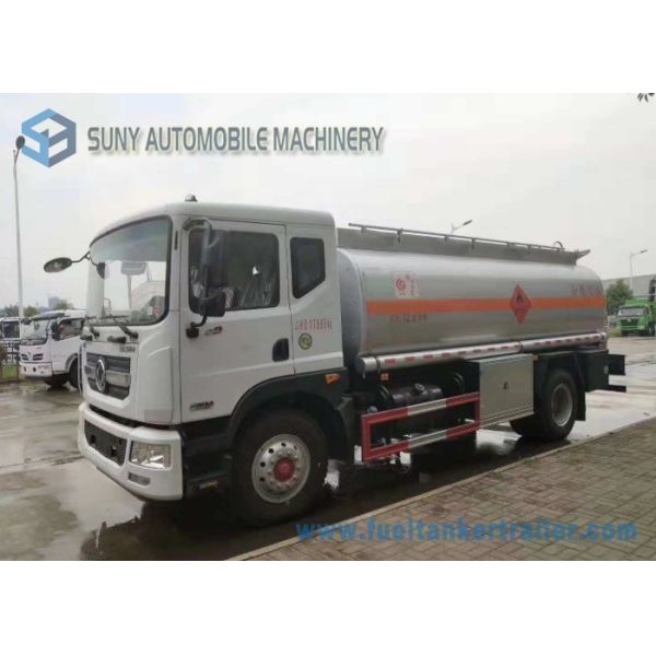 12m3 Stainless Steel Tanker Trailers , Small Fuel Tanker Truck 80 Km/H Max Speed