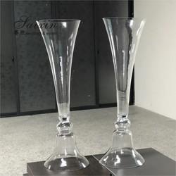 Vaso de flores brancas de casamento Decoração de vidro Cristal Central de mesa Alto Stand 80cm 100cm