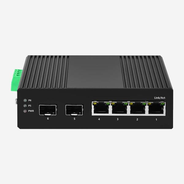 IP30 entalhes espertos fáceis industriais das portas ethernet 2G SFP do interruptor 4