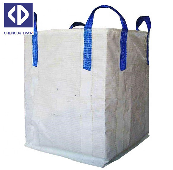 Spout Top White Sand Bulk Bag / Bulk Material Bags With UV Stabilization