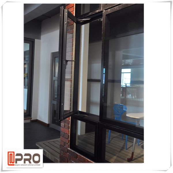 Janela de batente de alumínio cinzenta do som de Grey Modern Aluminum Casement Windows e da isolação térmica