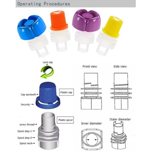 Liquid Beverage Resealable Paper Pouches Spout Reusable Juice Pouch