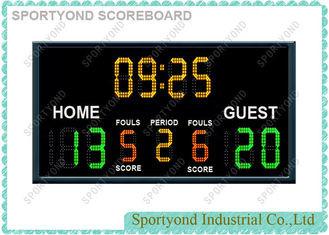 Electronic Basketball Scoreboards For College / High School WIth Team Name and Time Display