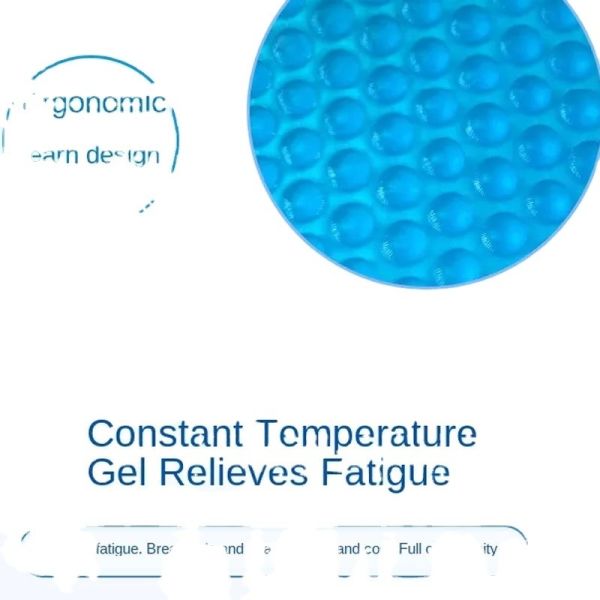 Removable and Washable 510g Memory Foam Cooling Gel Seat Cushion for Coccyx Orthopedic