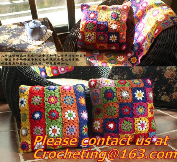Handmade Crochet Blankets Towel Blanket Crochet Blanket American Style Plaid Table Cloth