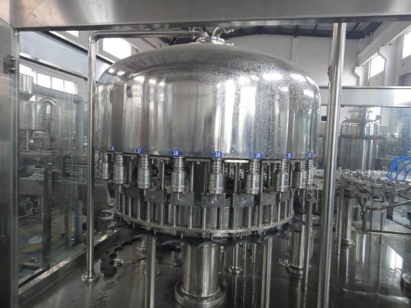 Máquina de enchimento totalmente automático da garrafa redonda com produto comestível 304 de aço inoxidável