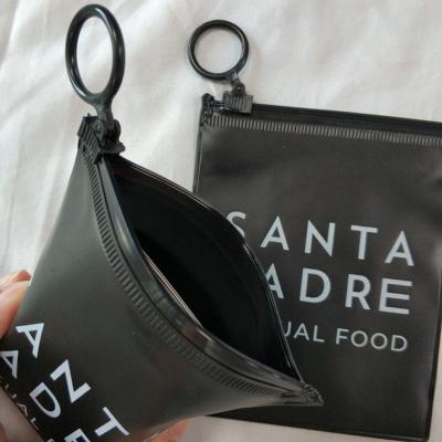Jeux en PVC poliéster à gel noir sac fermeture à glissière imperméable personnalisé