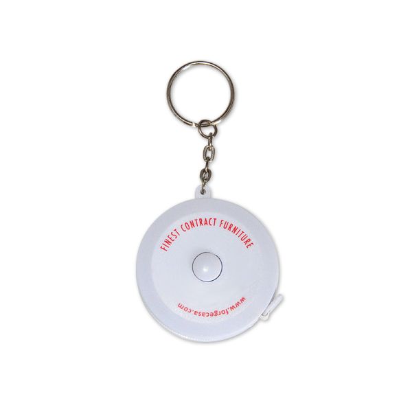Medida retrátil da fita do presente do fechamento da qualidade 79inch 2Meters Mini Compact Keychain Soft Auto de Wintape com porta-chaves