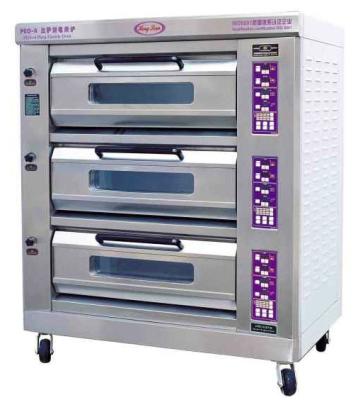 Forno comercial luxuoso da pizza com controle do microcomputador bandejas de 3 camadas 6