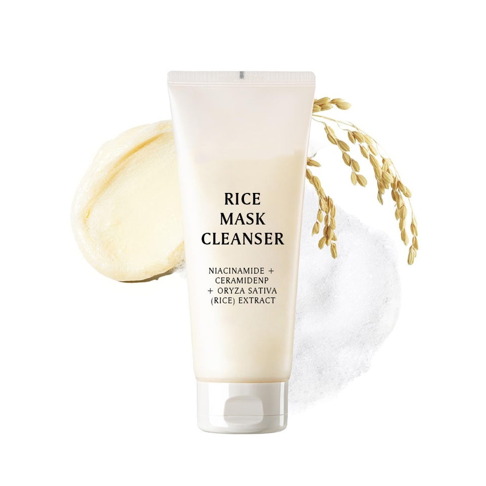 OEM ODM Korean own brand rice nicotinamide skin care facial mask facial cleanser deep cleansing exfoliating brightening skin care cleanser