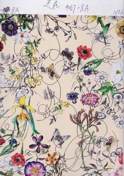 Transfer foil for leather  Flower design transfer film for pvc leather G4027 Hot stamping foil for pu leather