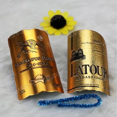Etiquetas do licor de Logo Engraved Luxury Wine Custom