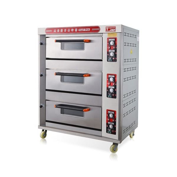 Forno comercial de cozimento comercial do pão de 3 bandejas do equipamento 9 da camada