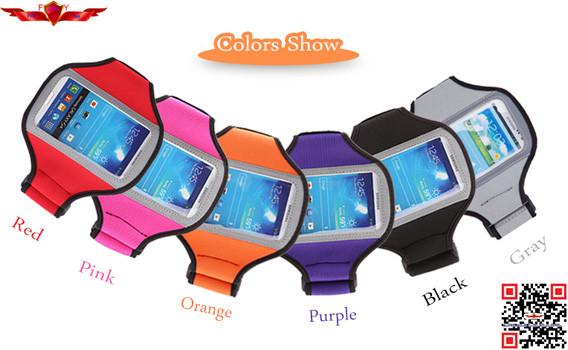100% Qualify Brand New Outdoor Sprots Armband Case For Samsung Galaxy S3 S4 Multi  Color