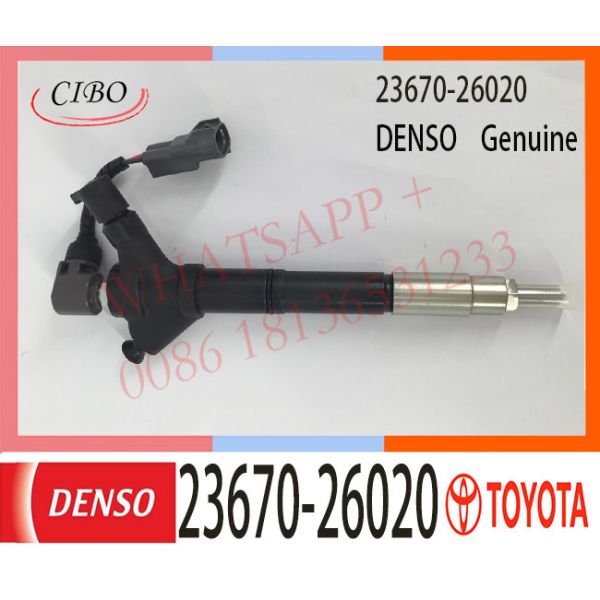 23670-26020 inyector de combustible del motor diesel de DENSO 23670-26020 23670-26011 23670-29105 DENSO 095000-0110