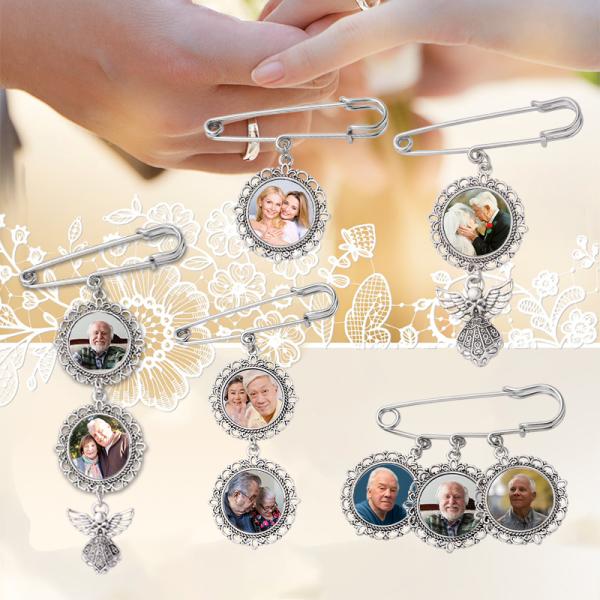 Photo de bricolage Femmes broches à broches broche ronde de sublimation
