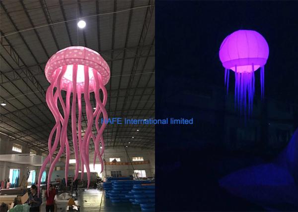 do balão inflável da propaganda do clube noturno do diâmetro de 1.6m medusa decorativas da luz da noite