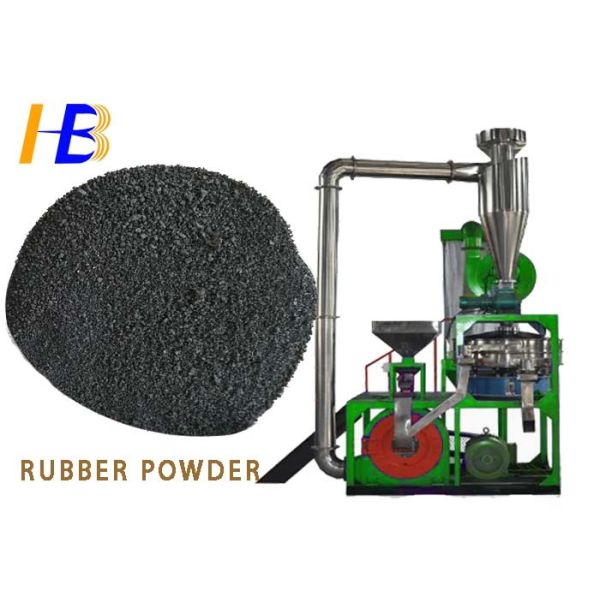 10 Mesh Rubber Grinding Machine , Coarse Powder Mill With Water Cycle Cooling Systems