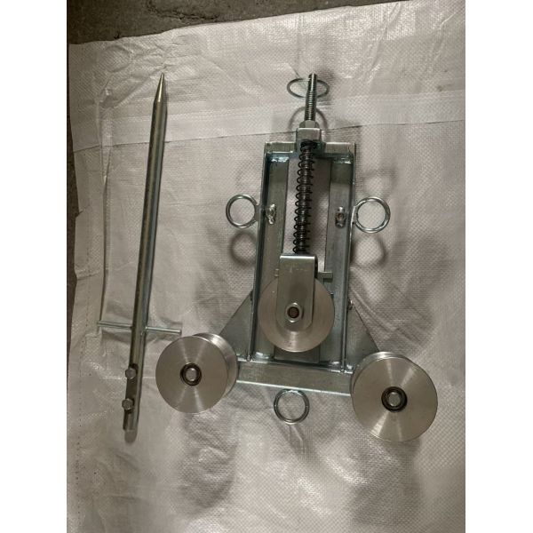 Three-Wheel Grounding Pulley Block | Earthing Cable Hanging Pulley For Line Transmission