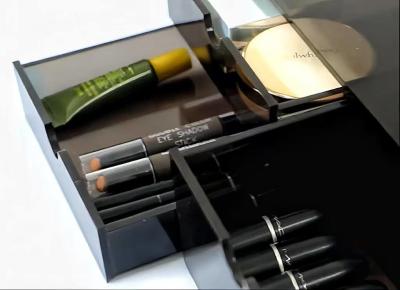 Customized Size And Colors Clear Acrylic Cosmetic Storage For Lips