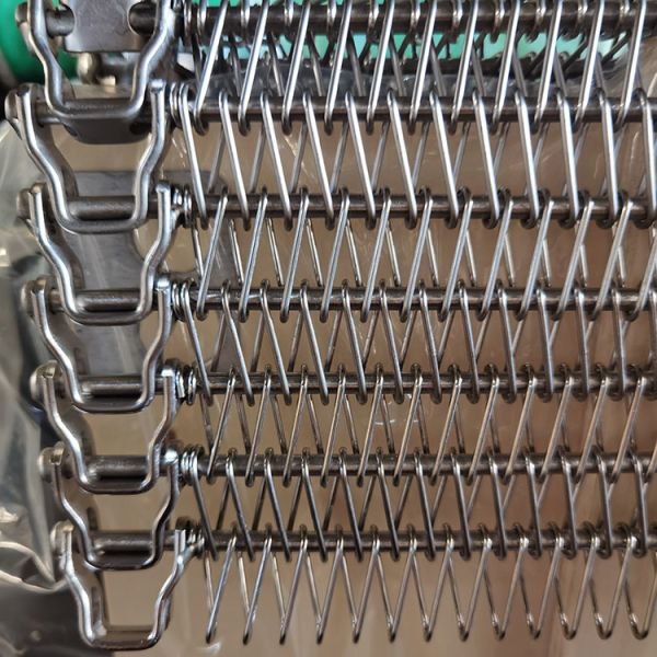 304 Stainless Steel Spiral Metal Wire Mesh Conveyor Belt for Quick-freeze Cooling Tower