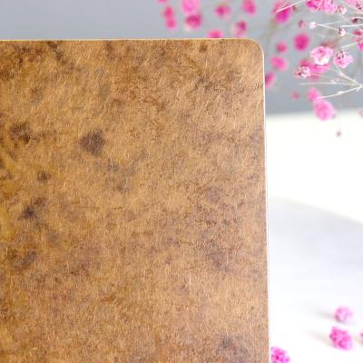o bronze de bronze antigo do cobre da cor da folha de aço inoxidável decorativa de 0.03mm revestiu folheado