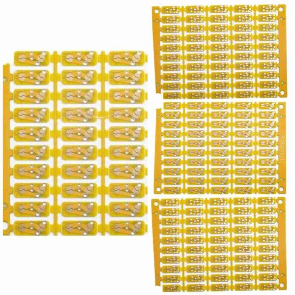 Gold Finger 20U Double Sided PCB 4mil 1.6mm Yellow Solder Mask